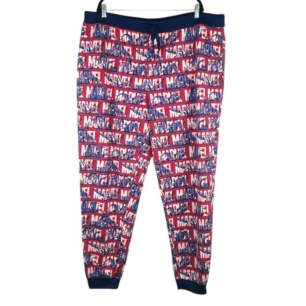 Disney Marvel Men's‎ Drawstring Super Hero Jogger Pajama Pants Size XXL